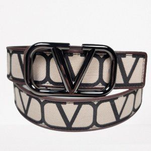 VALENTINO GARAVANI  Toile Iconographie Belt / Size 80/32